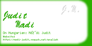 judit madi business card